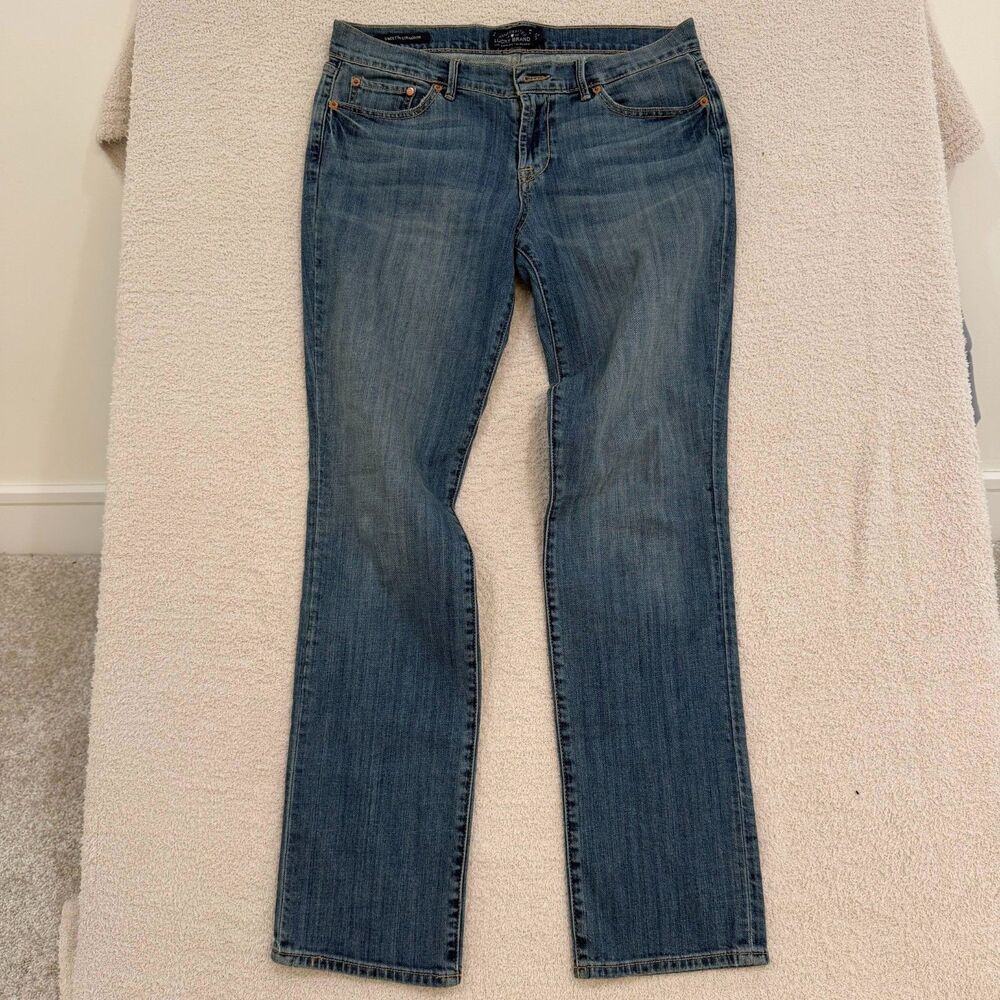 Lucky Brand Sweet N Straight Jeans Womens 8/29 Regular Medium Wash Straight Leg